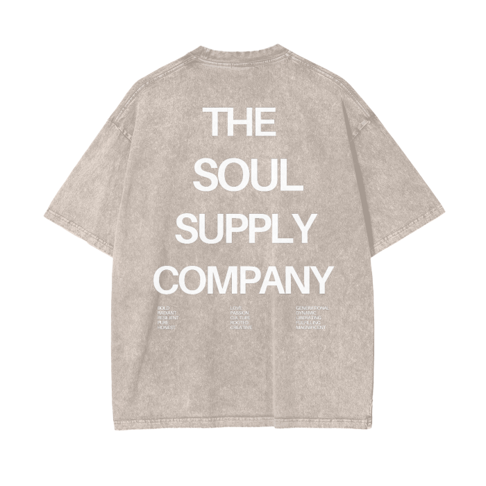 Oversize Snow Washed T-Shirt #R00037