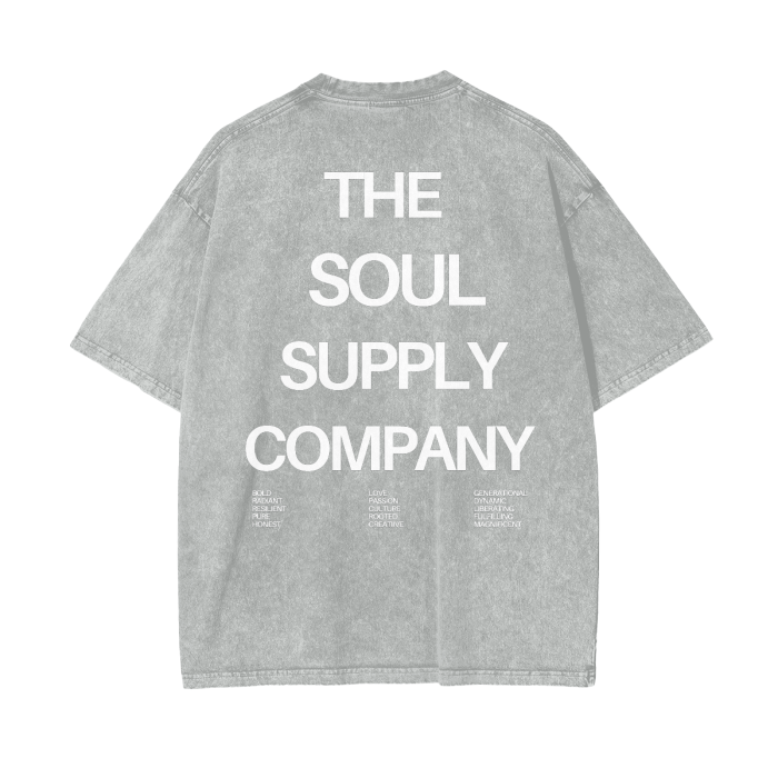 Oversize Snow Washed T-Shirt #R00037